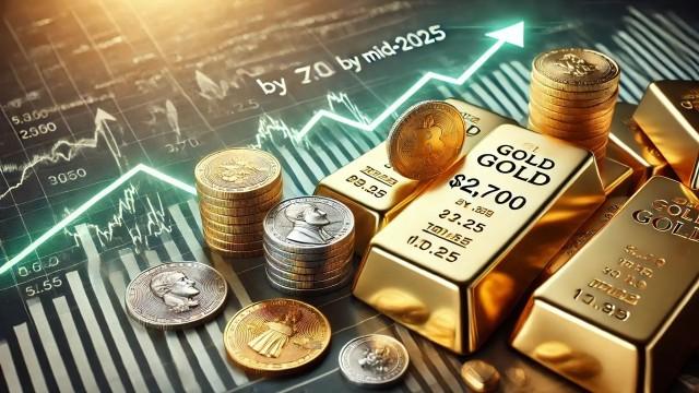 Gold price could hit $2,700 by mid-2025, silver will outperform gold – UBS