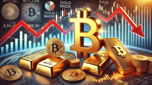 Mixed day for financial markets: Bitcoin holds $60k, gold shows resilience, stocks decline